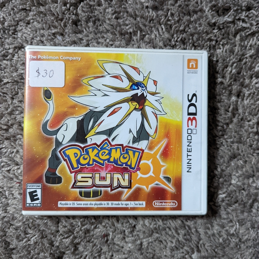 Pokemon sun ds game
